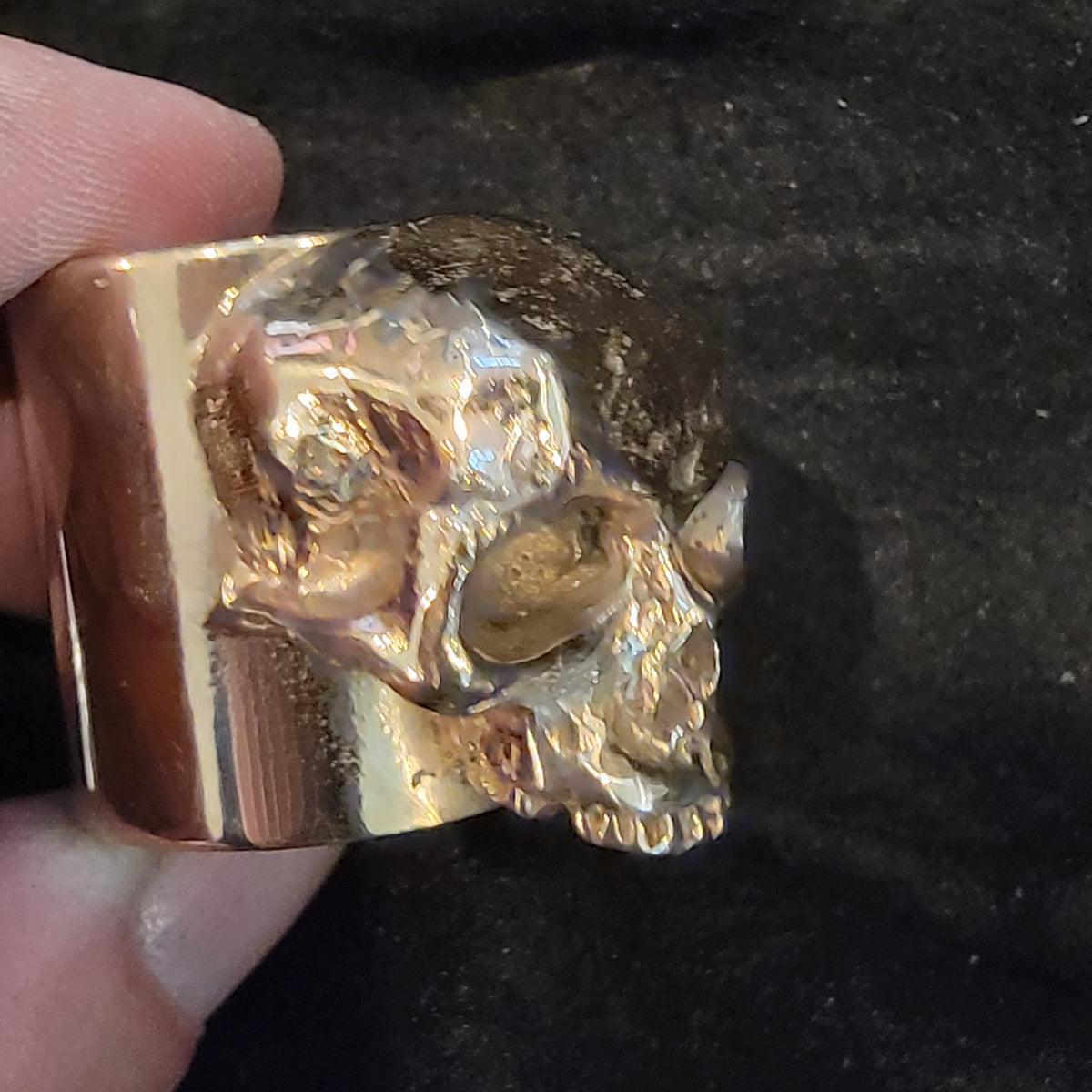 Skull Brass Pushrod Collars