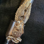 Rat Pushrod collars with Flames or Wings Retainer Clip