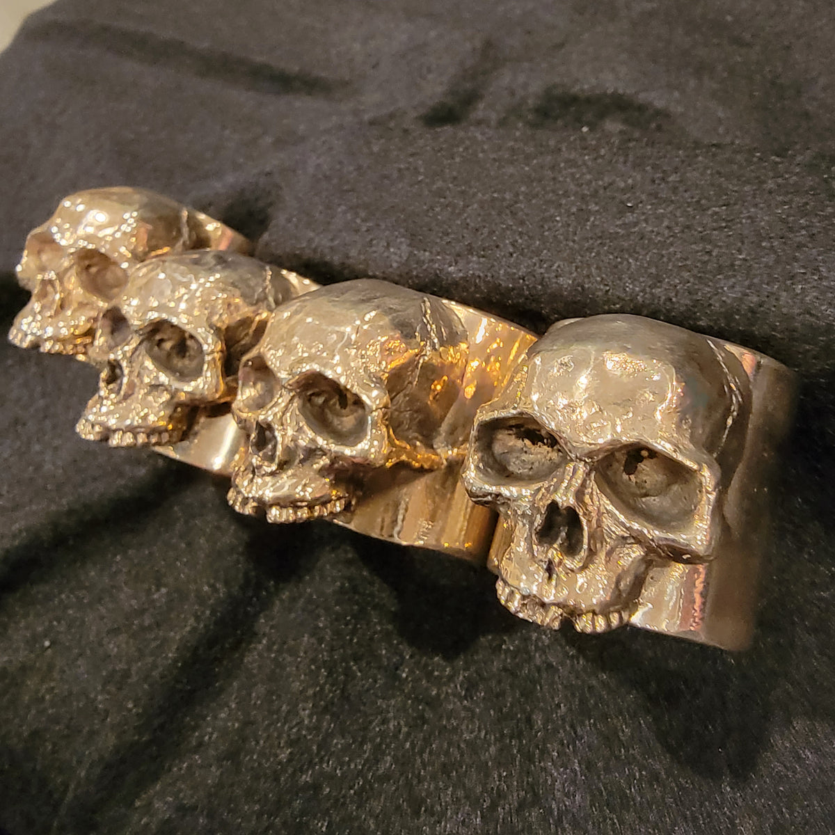 Skull Brass Pushrod Collars