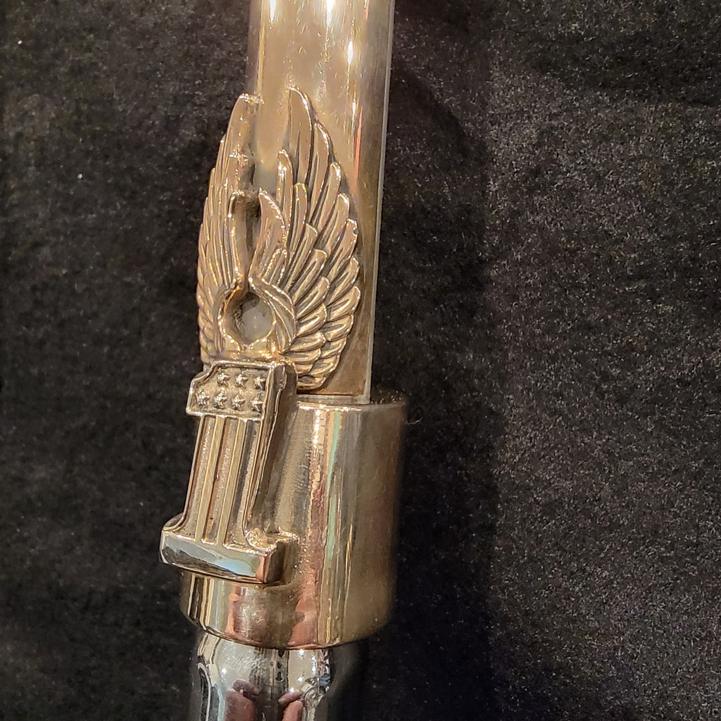 HD #1 Brass Pushrod Collar with Wings or Flames retainer clips