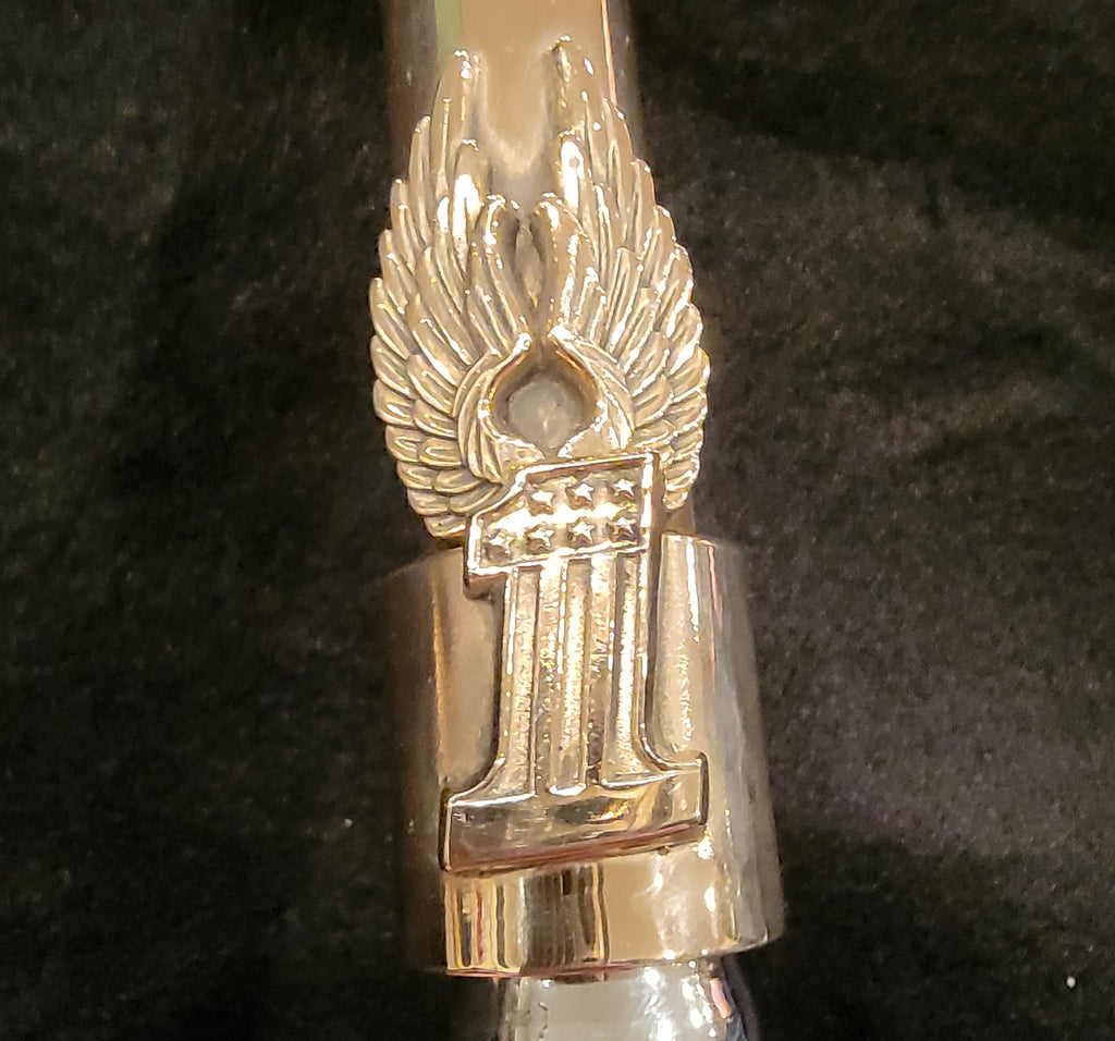 HD #1 Brass Pushrod Collar with Wings or Flames retainer clips