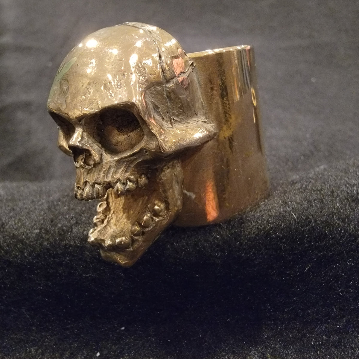 Screaming Skull Brass pushrod Collars