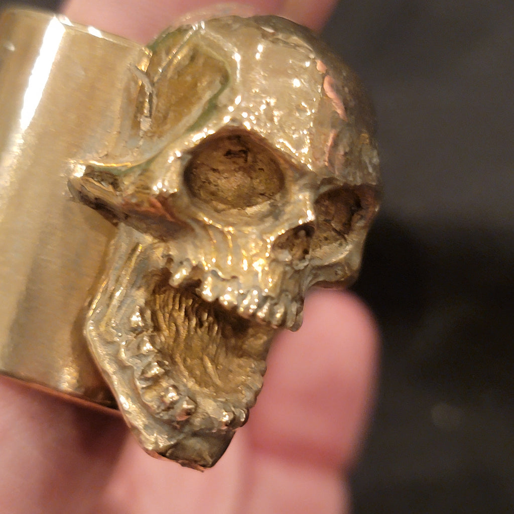 Screaming Skull Brass pushrod Collars
