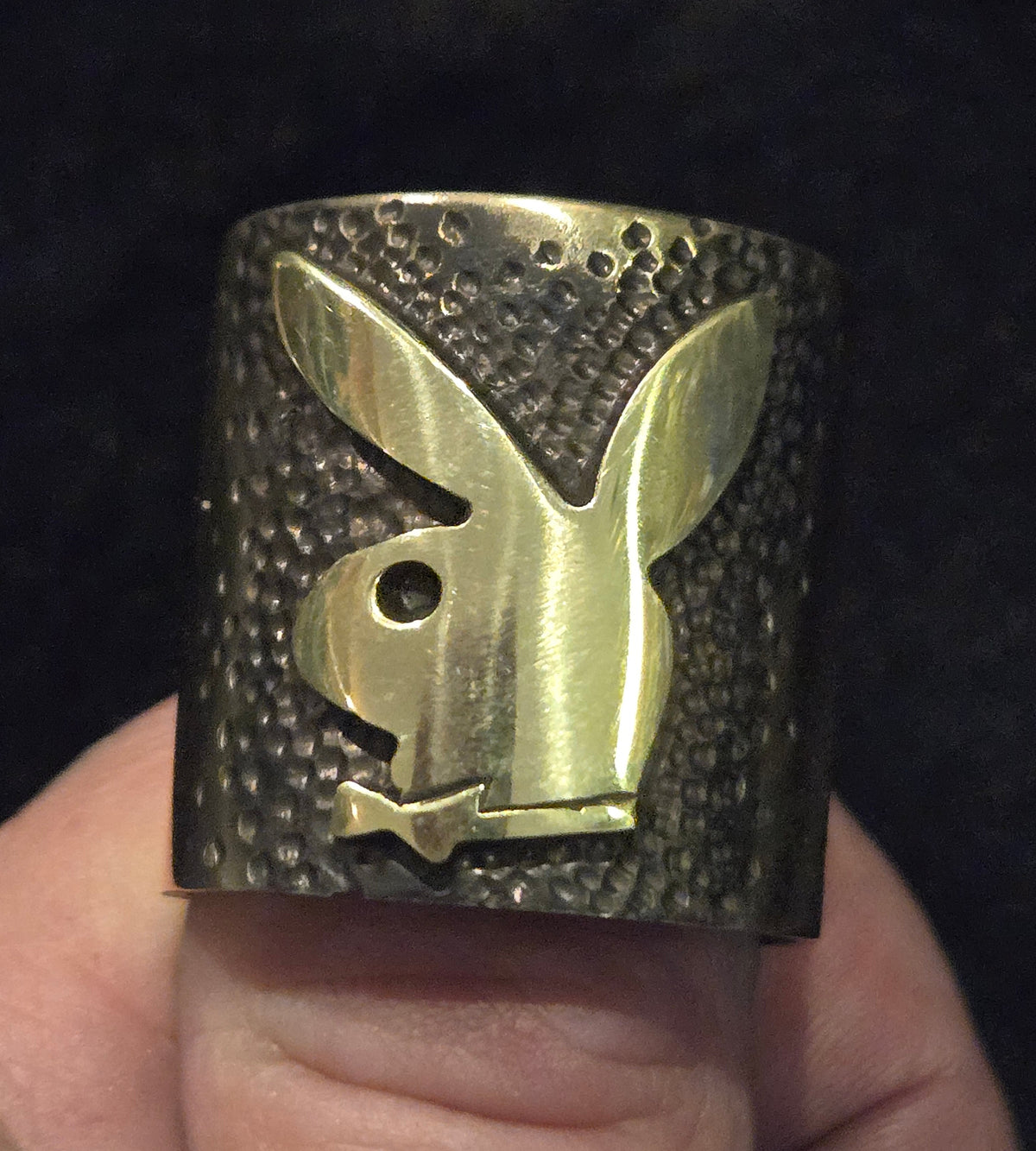 Playboy Bunny Brass Pushrod Collars