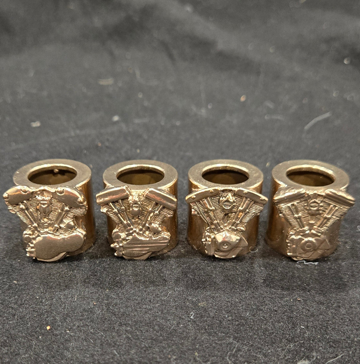 Vintage HD Engines Brass Pushrod Collars