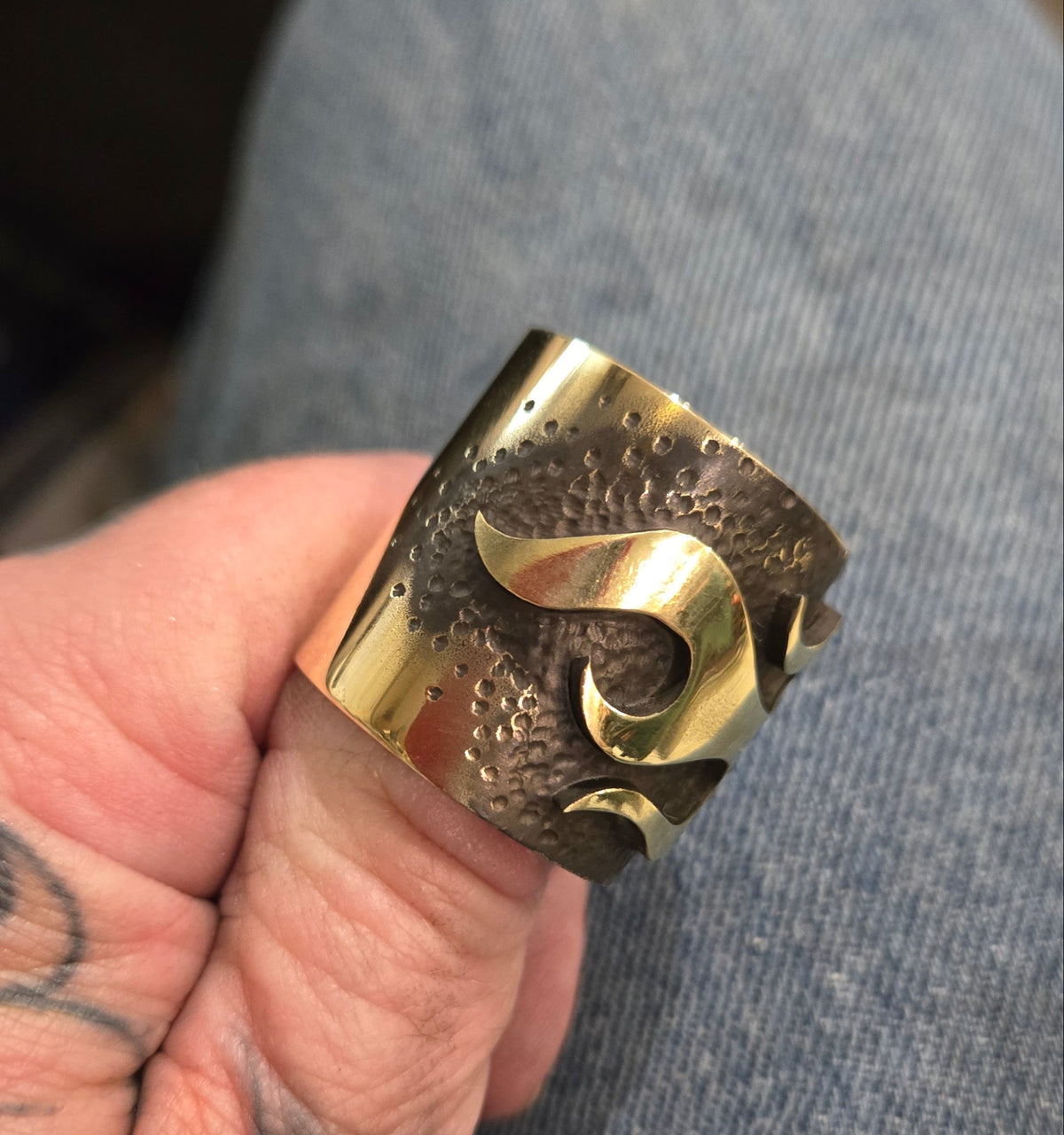 Flames Brass Pushrod Collar