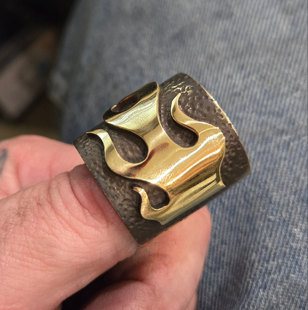 Flames Brass Pushrod Collar