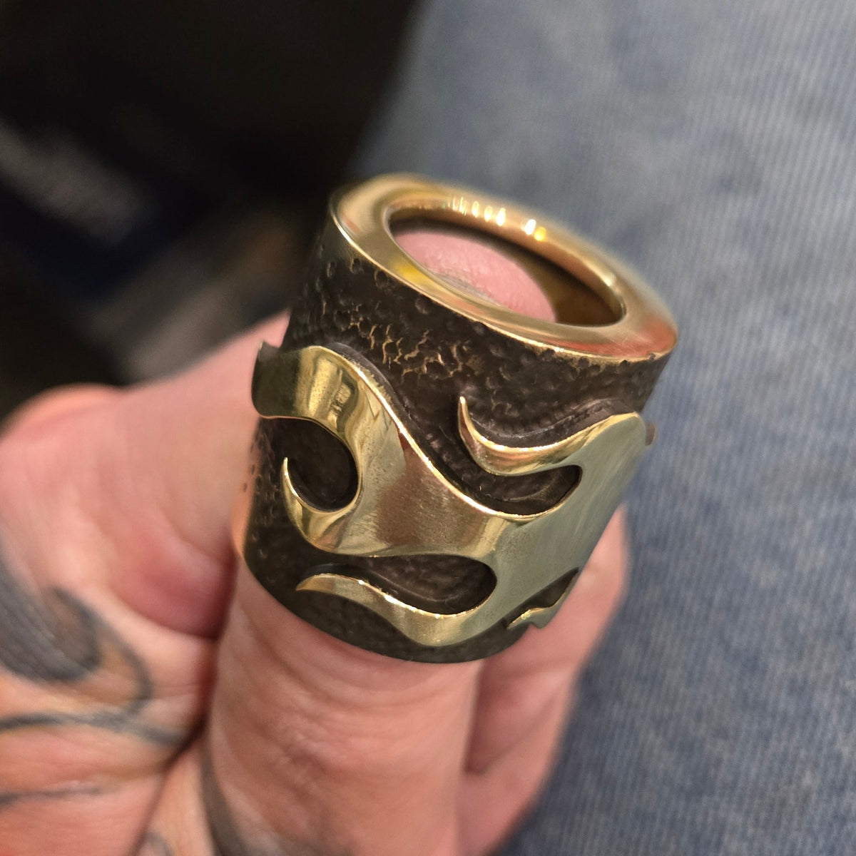 Flames Brass Pushrod Collar